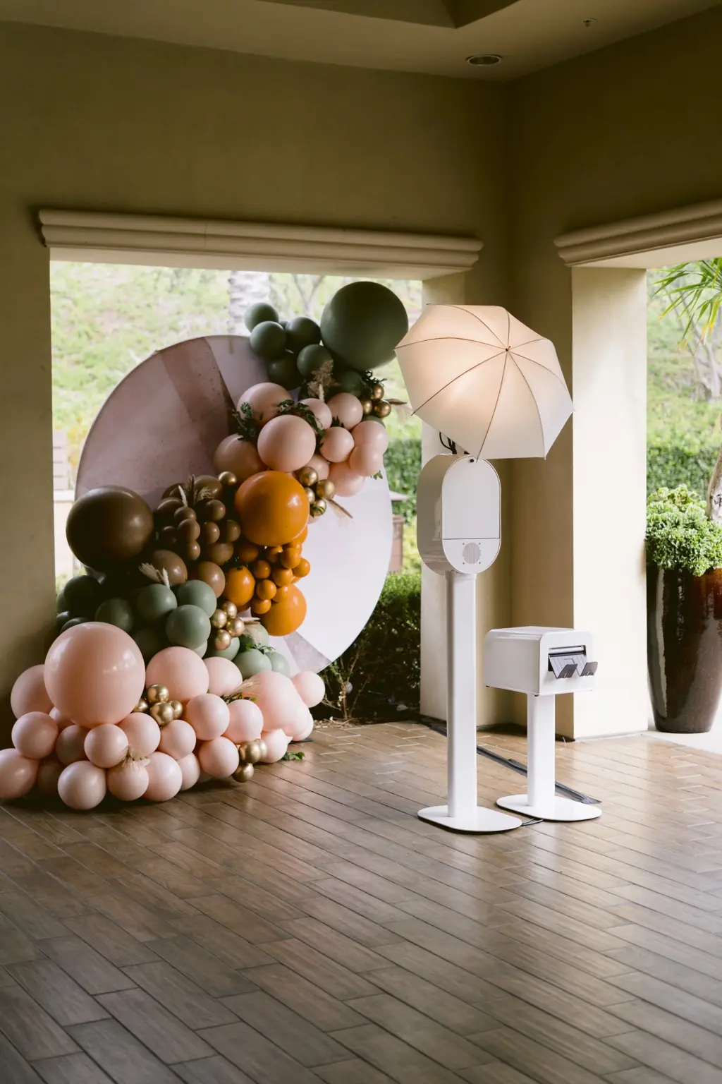 Studio Flor styled backdrop setup.